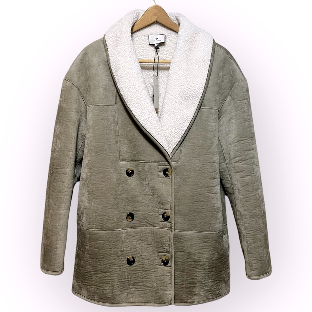 NWT Tuckernuck French Grey Suede Thayer Coat - Picture 7 of 15